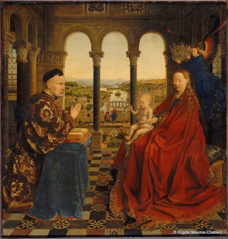 La vierge du chancelier Rolin
(Jan van Eyck)