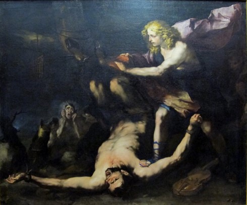 Luca Giordano, Apollon et Marsyas, 1660, huile sur toile, Naples, Musée Capodimonte.