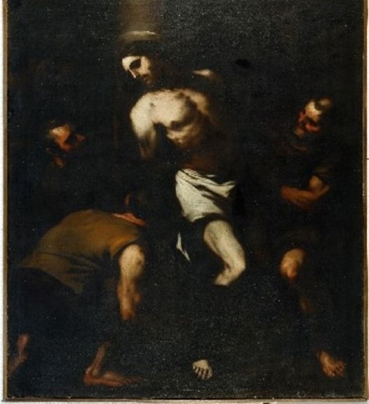 Luca Giordano, Flagellation du Christ, 1660, Huile sut toile, Catanzaro, Banca Carime.