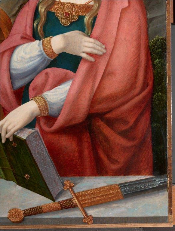 Sainte Catherine d’Alexandrie (détail)