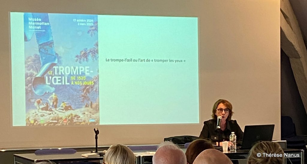 Conférence de Sandrine Champion, conservatrice en chef, chargée des collections modernes au MBA, sur le trompe l’œil, dans l'histoire de l'art.